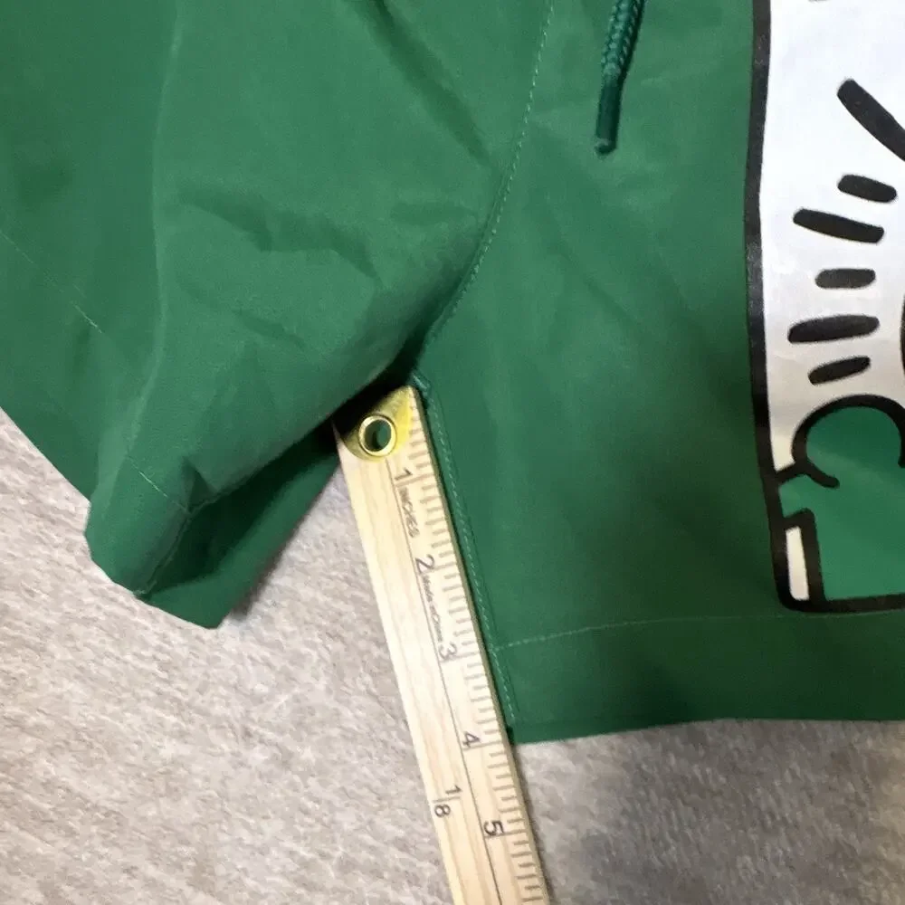 Keith Haring Ripple Junction Green Graphic Print Swim Shorts Men’s Size L